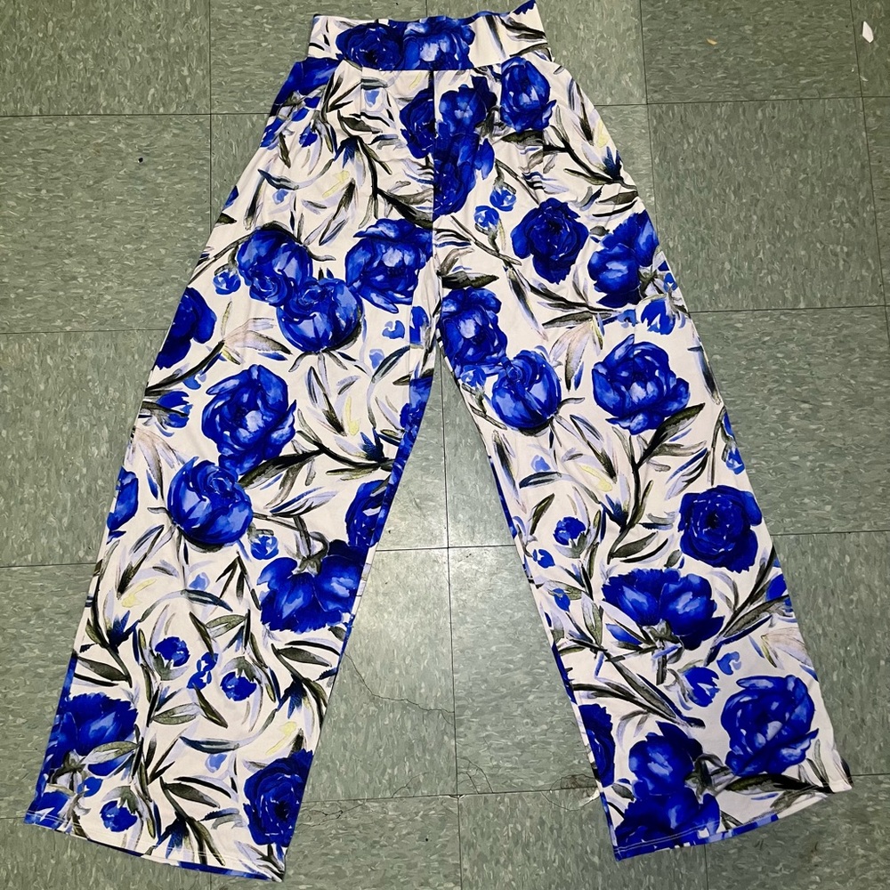 Wide Floral Rue107 Pants